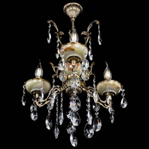 Люстра бронзовая Оникс №3/1 лучик в Химках Гусь Хрустальный