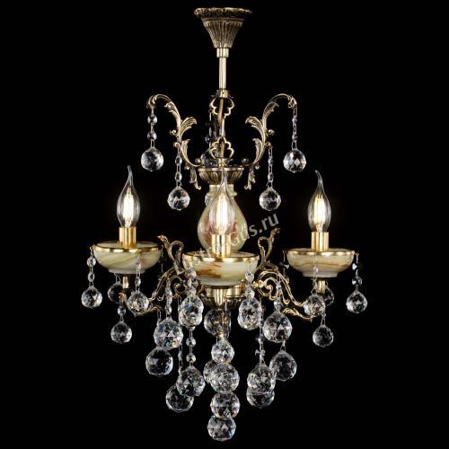 Люстра бронзовая Оникс №3/1 шар в Химках Гусь Хрустальный