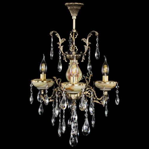 Люстра бронзовая Оникс №3/1 журавлик в Химках Гусь Хрустальный