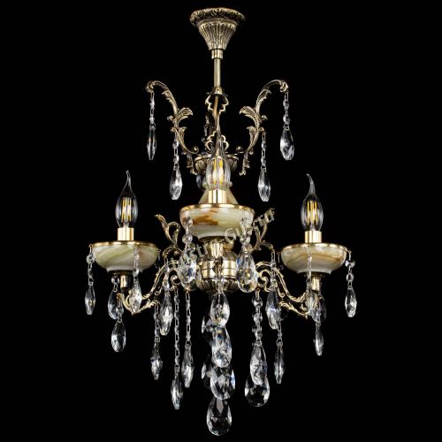 Люстра бронзовая Оникс №3/1 журавлик в Химках Гусь Хрустальный