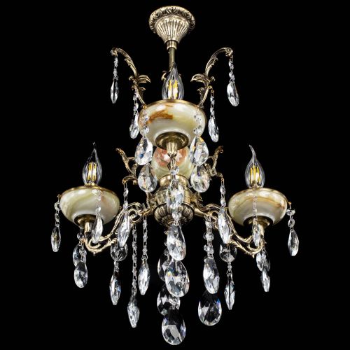 Люстра бронзовая Оникс №3/1 журавлик в Химках Гусь Хрустальный