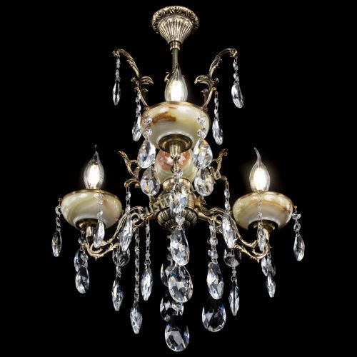 Люстра бронзовая Оникс №3/1 журавлик в Химках Гусь Хрустальный