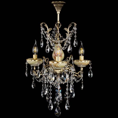 Люстра бронзовая Оникс №3/2 лучик в Химках Гусь Хрустальный