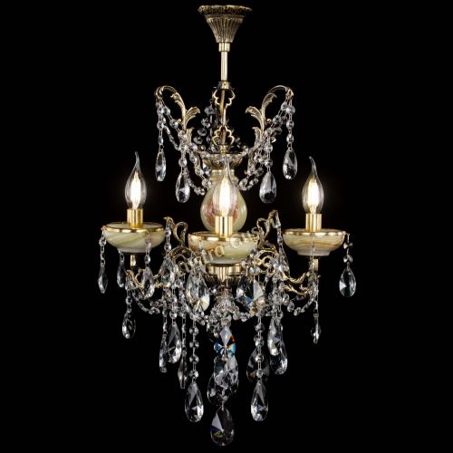 Люстра бронзовая Оникс №3/2 лучик в Химках Гусь Хрустальный