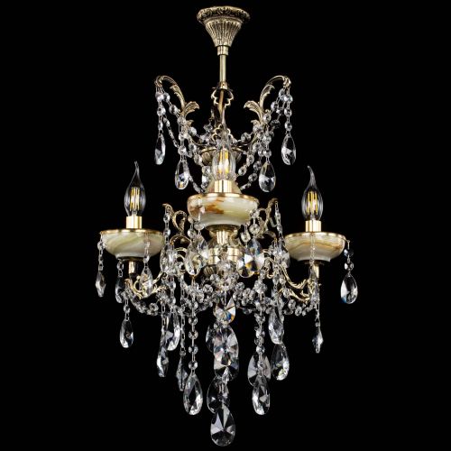 Люстра бронзовая Оникс №3/2 лучик в Химках Гусь Хрустальный