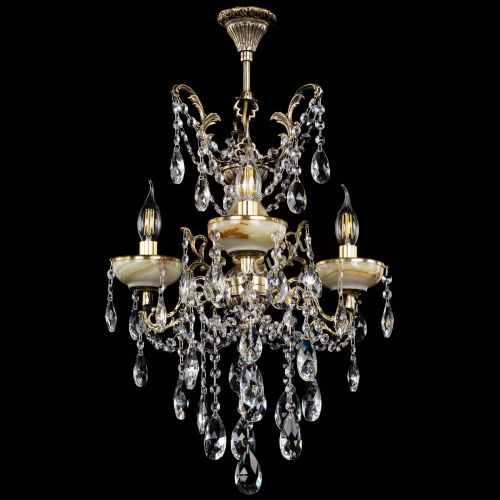 Люстра бронзовая Оникс №3/2 журавлик в Химках Гусь Хрустальный