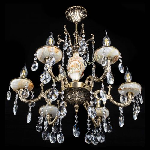 Люстра бронзовая Оникс №6/1 баден в Химках Гусь Хрустальный