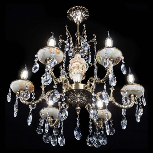 Люстра бронзовая Оникс №6/1 баден в Химках Гусь Хрустальный