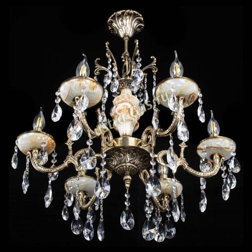 Люстра бронзовая Оникс №6/1 лучик в Химках Гусь Хрустальный