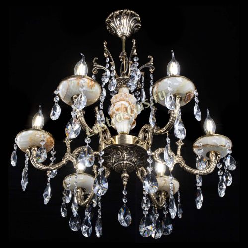 Люстра бронзовая Оникс №6/1 лучик в Химках Гусь Хрустальный