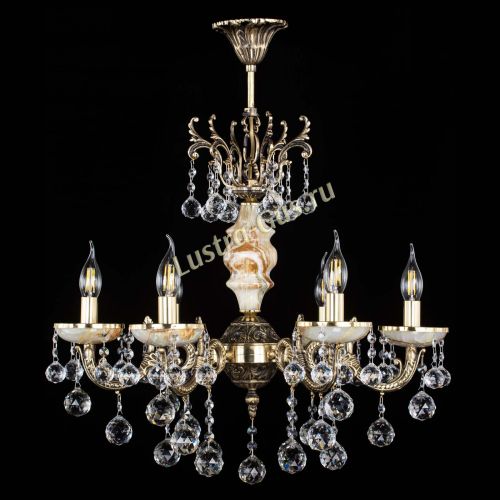 Люстра бронзовая Оникс №6/1 шар в Химках Гусь Хрустальный