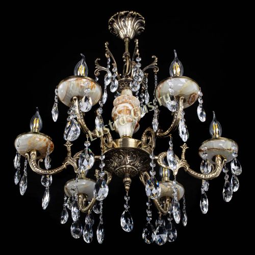 Люстра бронзовая Оникс №6/1 журавлик в Химках Гусь Хрустальный