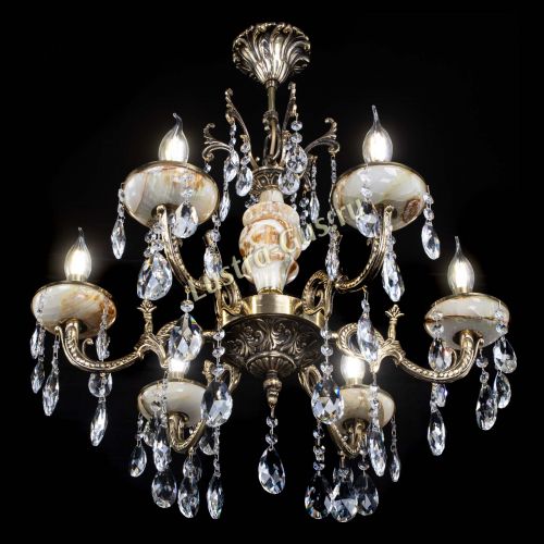 Люстра бронзовая Оникс №6/1 журавлик в Химках Гусь Хрустальный