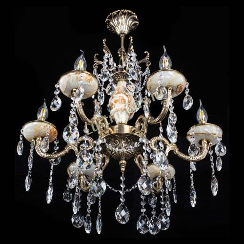 Люстра бронзовая Оникс №6/2 баден в Химках Гусь Хрустальный