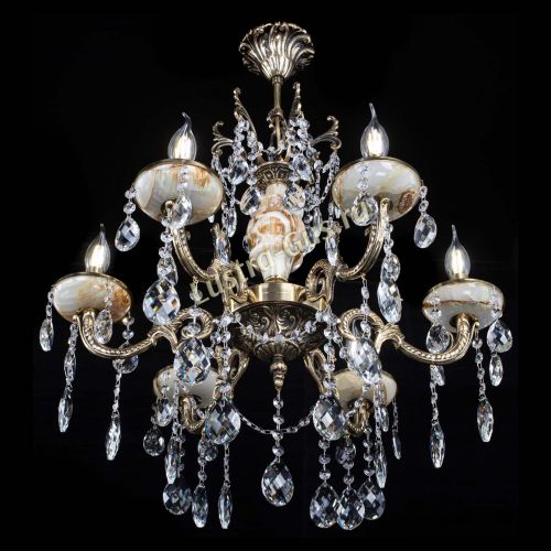 Люстра бронзовая Оникс №6/2 баден в Химках Гусь Хрустальный