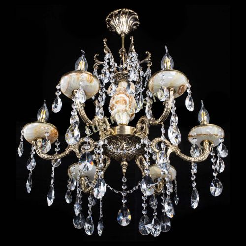 Люстра бронзовая Оникс №6/2 лучик в Химках Гусь Хрустальный