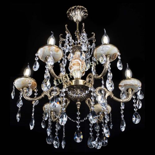 Люстра бронзовая Оникс №6/2 лучик в Химках Гусь Хрустальный