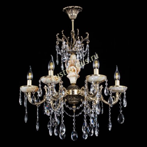 Люстра бронзовая Оникс №6/2 журавлик в Химках Гусь Хрустальный