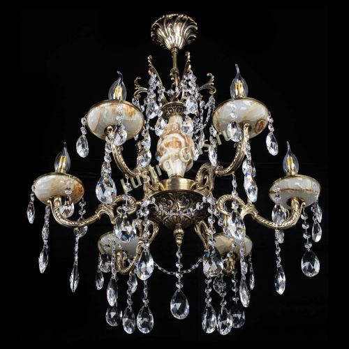 Люстра бронзовая Оникс №6/2 журавлик в Химках Гусь Хрустальный