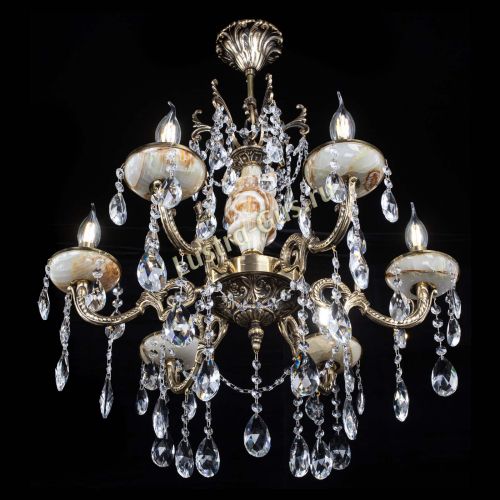 Люстра бронзовая Оникс №6/2 журавлик в Химках Гусь Хрустальный