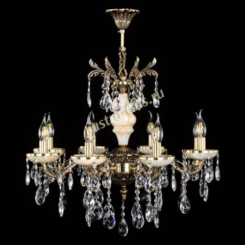 Люстра бронзовая Оникс №8/1 баден в Химках Гусь Хрустальный