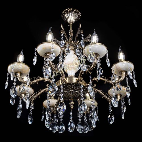 Люстра бронзовая Оникс №8/1 баден в Химках Гусь Хрустальный