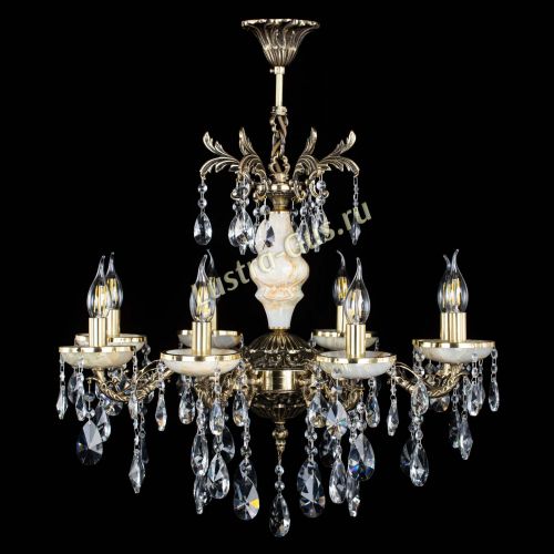 Люстра бронзовая Оникс №8/1 лучик в Химках Гусь Хрустальный