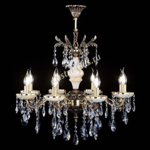 Люстра бронзовая Оникс №8/1 лучик в Химках Гусь Хрустальный