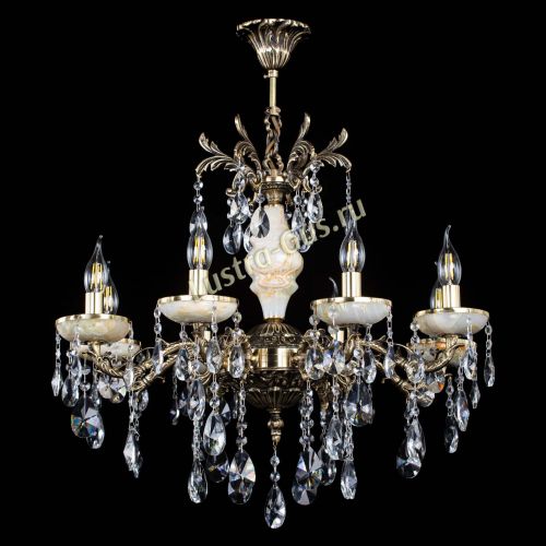 Люстра бронзовая Оникс №8/1 лучик в Химках Гусь Хрустальный