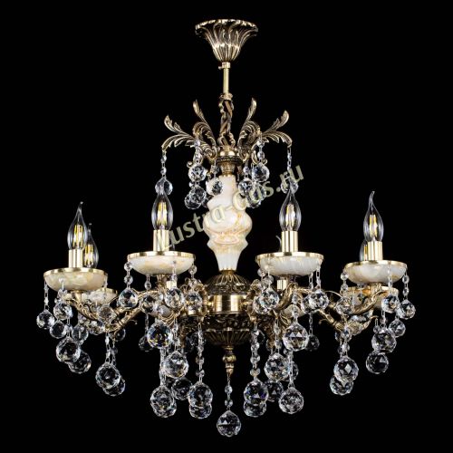 Люстра бронзовая Оникс №8/1 шар в Химках Гусь Хрустальный