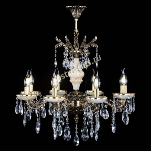 Люстра бронзовая Оникс №8/1 журавлик в Химках Гусь Хрустальный