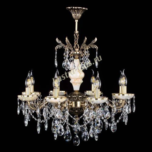 Люстра бронзовая Оникс №8/2 баден в Химках Гусь Хрустальный