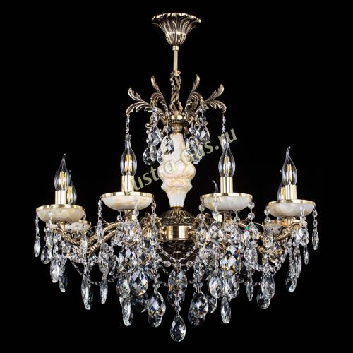 Люстра бронзовая Оникс №8/2 баден в Химках Гусь Хрустальный