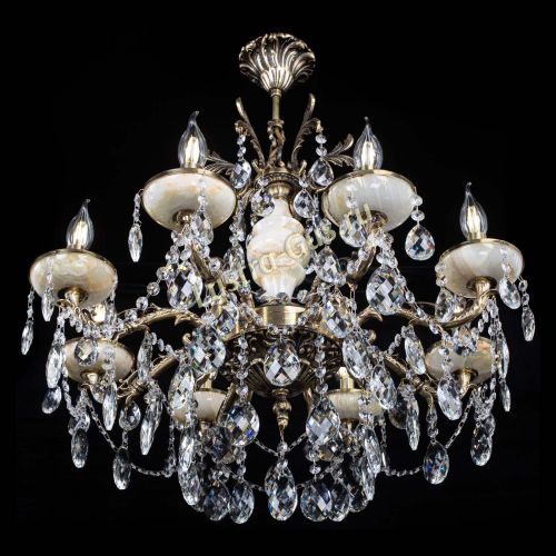 Люстра бронзовая Оникс №8/2 баден в Химках Гусь Хрустальный