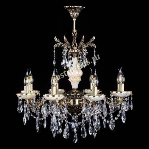 Люстра бронзовая Оникс №8/2 лучик в Химках Гусь Хрустальный