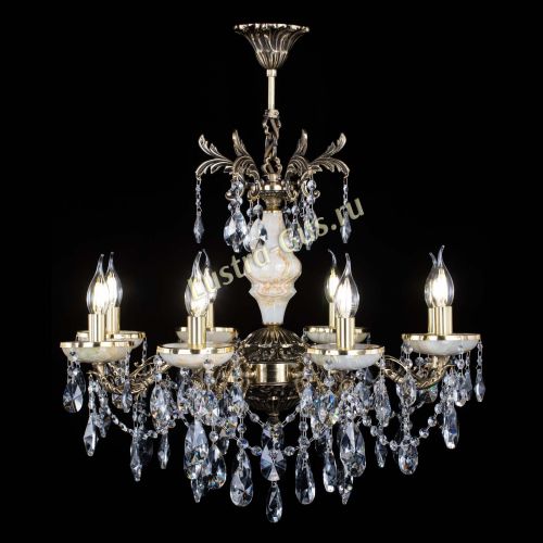 Люстра бронзовая Оникс №8/2 лучик в Химках Гусь Хрустальный