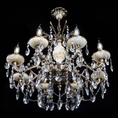 Люстра бронзовая Оникс №8/2 лучик в Химках Гусь Хрустальный