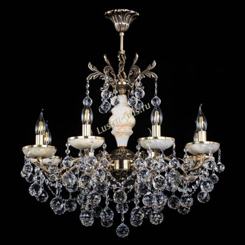 Люстра бронзовая Оникс №8/2 шар в Химках Гусь Хрустальный