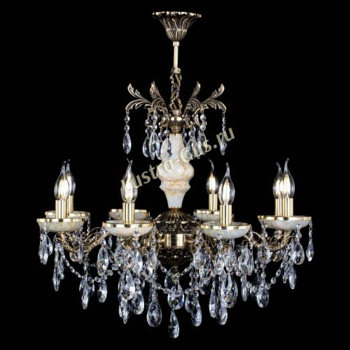 Люстра бронзовая Оникс №8/2 журавлик в Химках Гусь Хрустальный