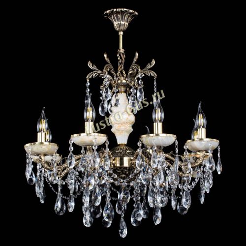 Люстра бронзовая Оникс №8/2 журавлик в Химках Гусь Хрустальный