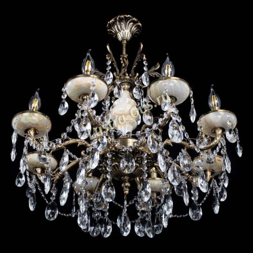 Люстра бронзовая Оникс №8/2 журавлик в Химках Гусь Хрустальный