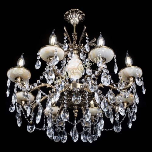 Люстра бронзовая Оникс №8/2 журавлик в Химках Гусь Хрустальный