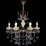 Люстра бронзовая Оникс белый №6/1 шар в Химках