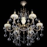 Люстра бронзовая Оникс белый №6/1 шар в Химках