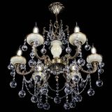 Люстра бронзовая Оникс белый №6/1 шар в Химках