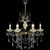 Люстра бронзовая Оникс белый №6/1 журавлик в Химках