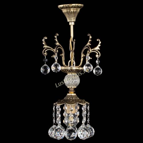 Люстра бронзовая София №1/1 шар в Химках Гусь Хрустальный