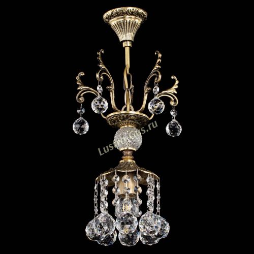 Люстра бронзовая София №1/1 шар в Химках Гусь Хрустальный