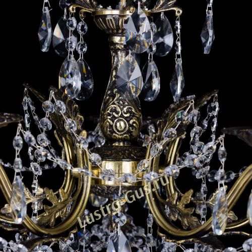 Бронзовая люстра Валери №5 лучик в Химках Гусь Хрустальный