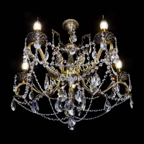 Бронзовая люстра Валери №5 лучик в Химках Гусь Хрустальный